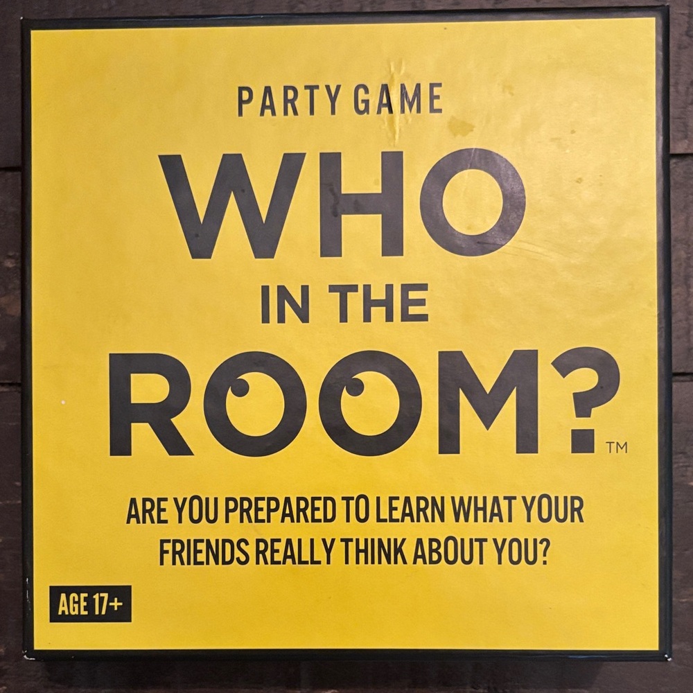 Who In The Room Game. NEW